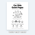 Car Ride Quiet Pages – Printable Activities for Kids 4–8 (PDF)