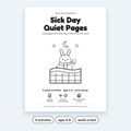 Sick Day Quiet Pages – Printable Activities for Kids 4–8 (PDF)